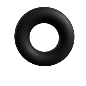 Эспандер кистевой резиновый ARF REZ RING 50 кг, черный